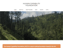 Tablet Screenshot of humancapabilityfoundation.com